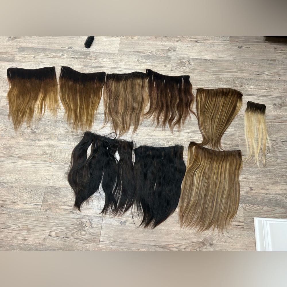 Lot of hand tied hair extensions— JZ styles, Laced, Intertwined, Habit